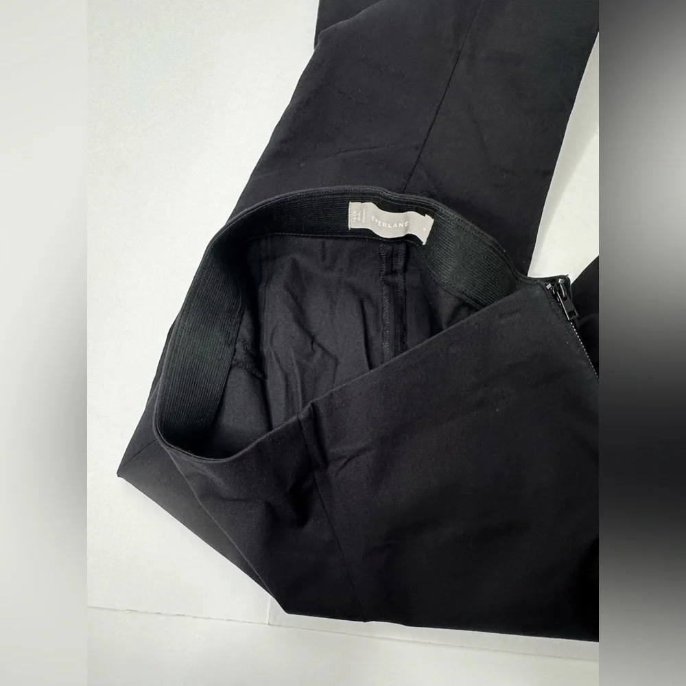 Everlane Pants Women’s Size 6 Black Skinny Ankle Stretch Cropped Career Side Zip